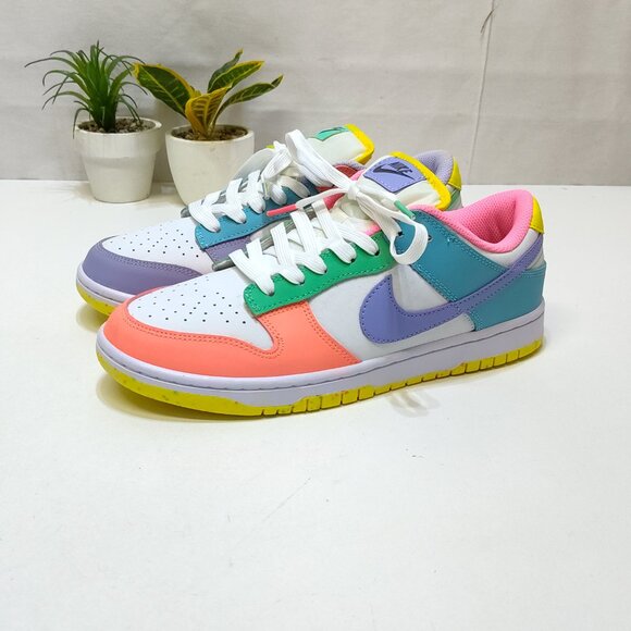 Nike Dunk Low SE Easter Candy Men 8.5 WMNS 10 Multi-Color DD1872-100 Wore Twice! - Picture 2 of 13